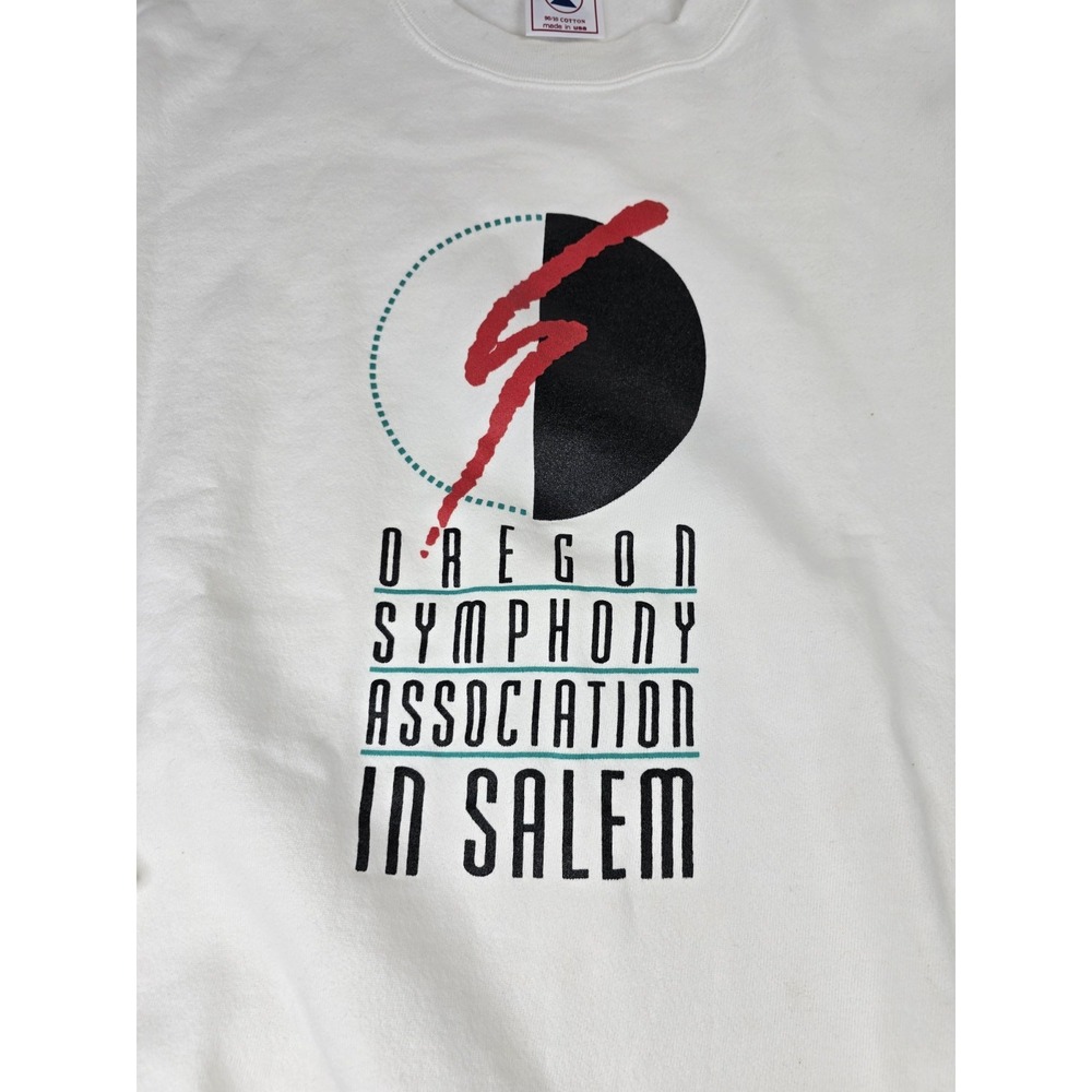VINTAGE OREGON SYMPHORY ASSOCIATION IN SALEM CONCERT Sweater L‎ Large Delta USA